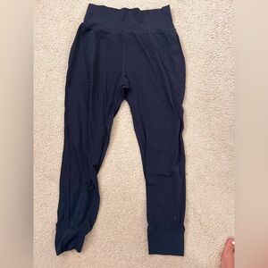 Lululemon Navy Jogger Pants with Tapered Leg